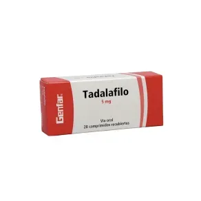 TADALAFILO 5 MG  * 28 TAB