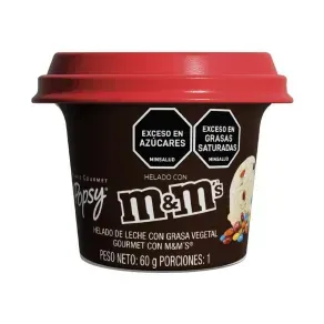 HELADO GOURMET POPSY M & M *60 GR