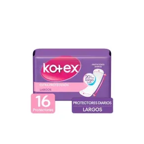 KOTEX PROTECTORES DIARIOS LARGOS *16 UND