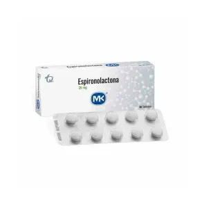 ESPIRONOLACTONA 25 MG * 30 TAB