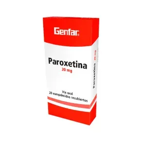 PAROXETINA 20 MG * 20 TAB