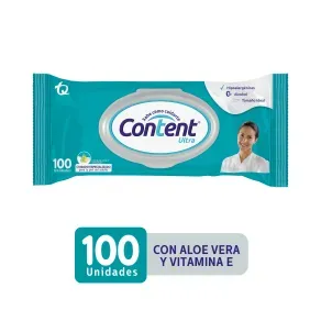 CONTENT ULTRA TOALLAS HUMEDAS * 100 UND
