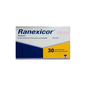 RANEXICOR 500 MG * 30 TABX