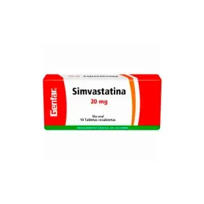 SIMVASTATINA 20 MG * 10 TAB
