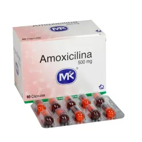 AMOXICILINA 500 MG * 60 CAP