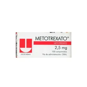 METOTREXATO 2.5 MG * 100 COMPX