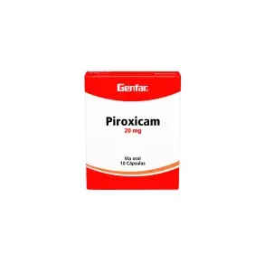 PIROXICAM 20 MG * 10 CAPX