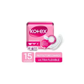KOTEX DIARIOS ULTRA FLEXIBLE *15 UND