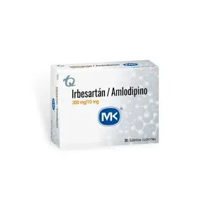 IRBESARTAN/AMLODIPINO 300 MG / 10 MG * 30 TAB