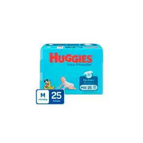 HUGGIES TRIPLE PROTECCION  M/2 * 25 PAñALES HUGGIES TRIPLE PROTECCION  M/2 * 25 PA√ëALES