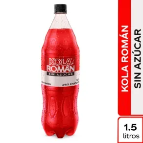 GASEOSA KOLA ROMAN SIN AZUCAR *1.5 LT