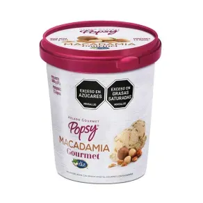 HELADO GOURMET POPSY MACADAMIA *600 GR