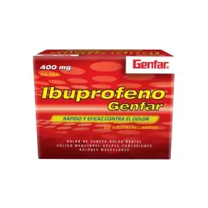IBUPROFENO 400 MG * 100 TAB