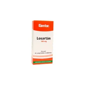 LOSARTAN 100 MG * 30 TAB X