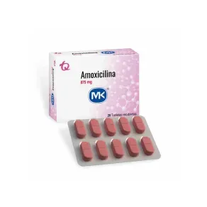 AMOXICILINA 875 MG * 20 TAB