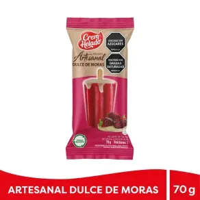 HELADO ARTESANAL DULCE DE MORAS * 70 GRX