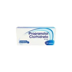 PROPRANOLOL 40 MG * 20 TAB