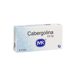 CABERGOLINA 0.5 MG * 4 TAB
