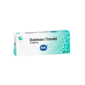 DICLOFENACO 25 MG + TRAMADOL 25 MG * 20 TAB