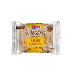 PONQUE BIMBO ARTESANO BANANO-NUEZ DEL BRASIL * 75 GR