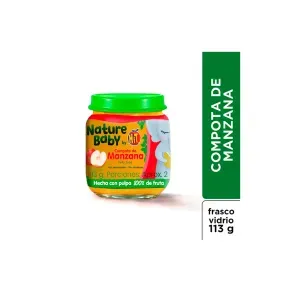 COMPOTA NATURE BABY MANZANA * 113 GR