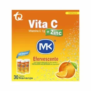 VITA C + ZINC NARANJA EFERVESENTE TRIPACK * 30 TAB