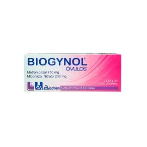 BIOGYNOL 750 MG / 200 MG * 7 OVULOS
