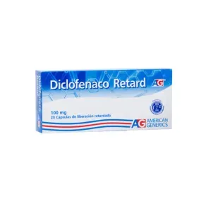 DICLOFENACO R 100 MG * 20 CAP