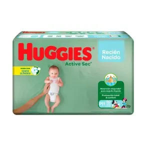 HUGGIES ACTIVE SEC ET P 1 * 50 PAÑALESX