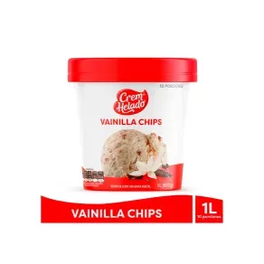 CREAM HELADO VAINILLA CHIPS * 1 LT