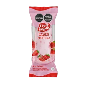 HELADO CASERO YOGURT FRESA * 60 GR