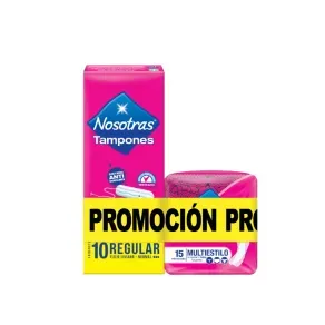NOSOTRAS TAMPONES DIGITAL REGULAR *10 +15 MULTIESTILO
