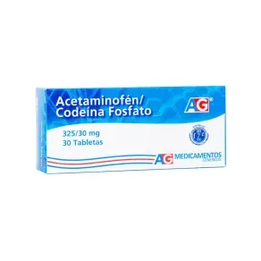 ACETAMINOFEN CODEINA 325/30MG * 30 TAB