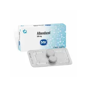 ALBENDAZOL 200 MG * 2 TABX