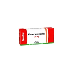 HIDROCLOROTIAZIDA 25 MG * 30 TABX