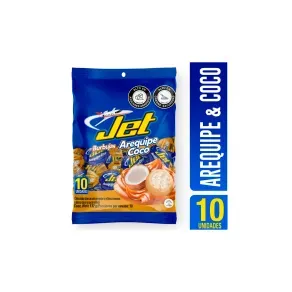 CHOCOLATINA JET BURBUJAS AREQUIPE COCO * 14 GR