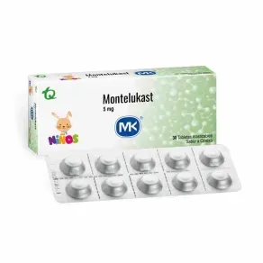 MONTELUKAST 5 MG * 30 TAB
