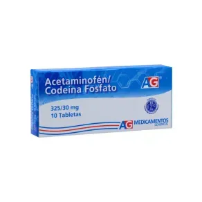 ACETAMINOFEN CODEINA 325/30MG * 10 TAB