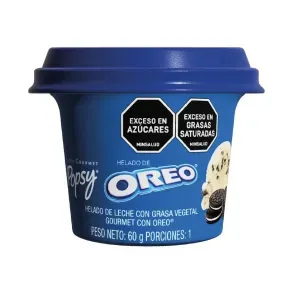 HELADO GOURMET POPSY OREO * 60 GR