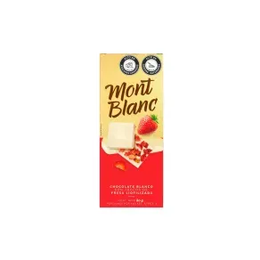 CHOCOLATE MONT BLANC BLANCO CON ALMENDRAS *22 GR
