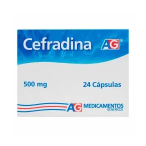 CEFRADINA 500 MG * 24 CAP