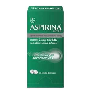 *ASPIRINA 500 MG CJA *100 TAB