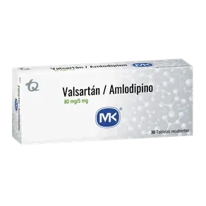 VALSARTAN 80 MG + AMLODIPINO 5 MG * 30 TAB