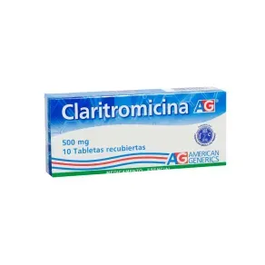 CLARITROMICINA 500 MG * 10 TAB