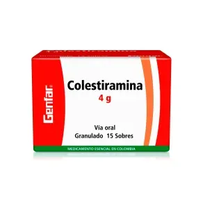 COLESTIRAMINA 4 GR * 15 S/S