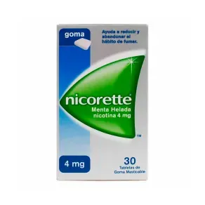 NICORETTE 4 MG MENTA HELADA * 30 GOMAS