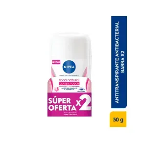 NIVEA ACLARADO NATURAL CLASSIC BARRA 2 UND * 50 GR