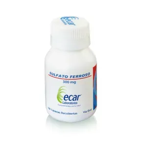 SULFATO FERROSO 300 MG * 100 TAB