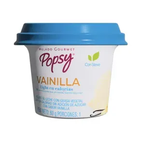 HELADO GOURMET POPSY VAINILLA LIGHT * 60 GR