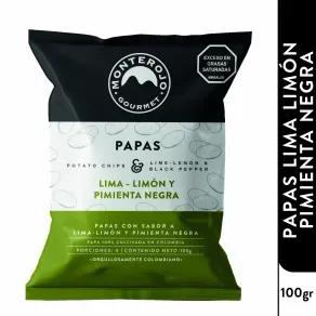 PAPAS EDICION ESPECIAL LIMA-LIMON Y PIMIENTA NEGRA *100 GR